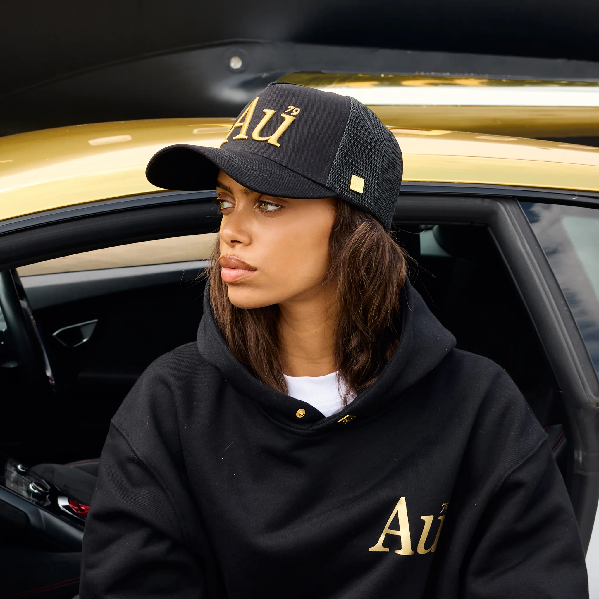 Au Signature Cap - Black/Gold - Image 2