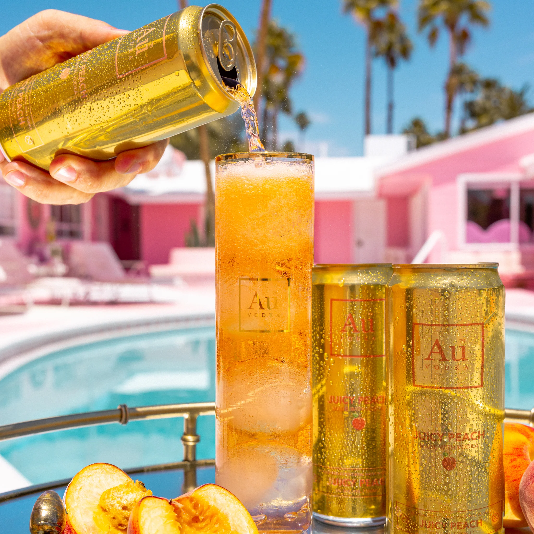 Au Vodka VIP Juicy Peach Pre-Mixed Cans - 12 Pack - Image 5