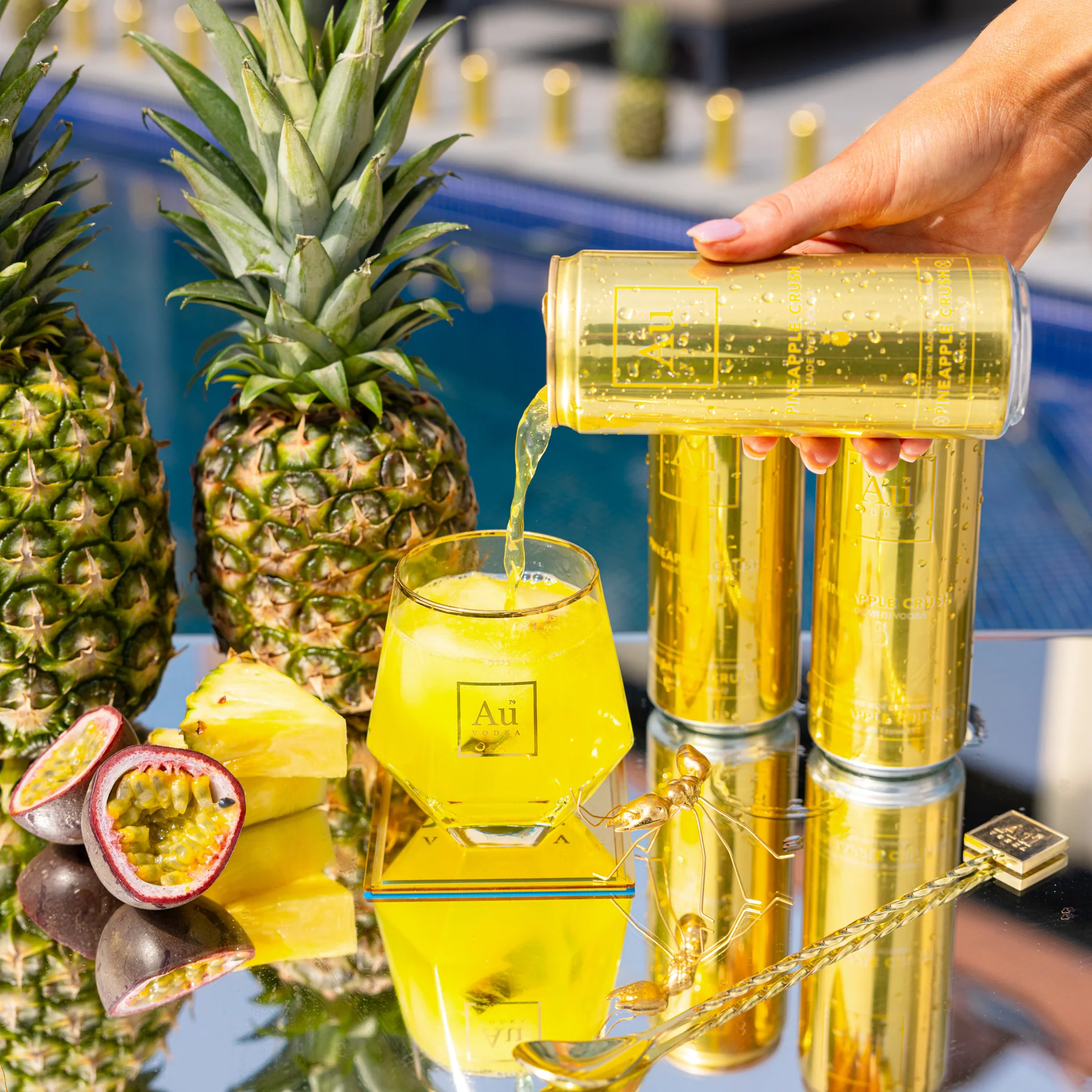 Au Vodka Pineapple Crush Pre-Mixed Cans - 12 Pack - Image 4