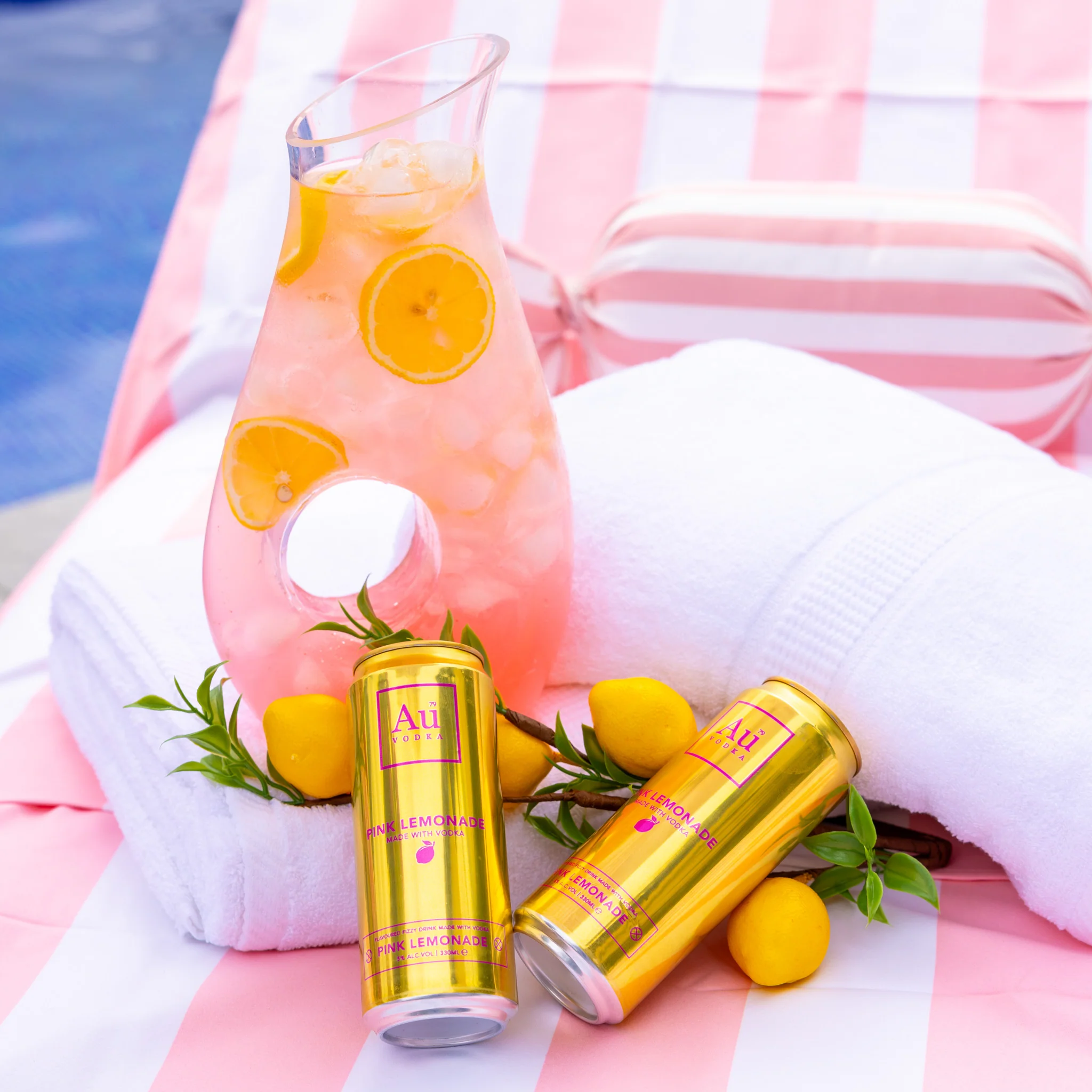 Au Vodka Pink Lemonade Pre-Mixed Cans - 12 Pack - Image 3